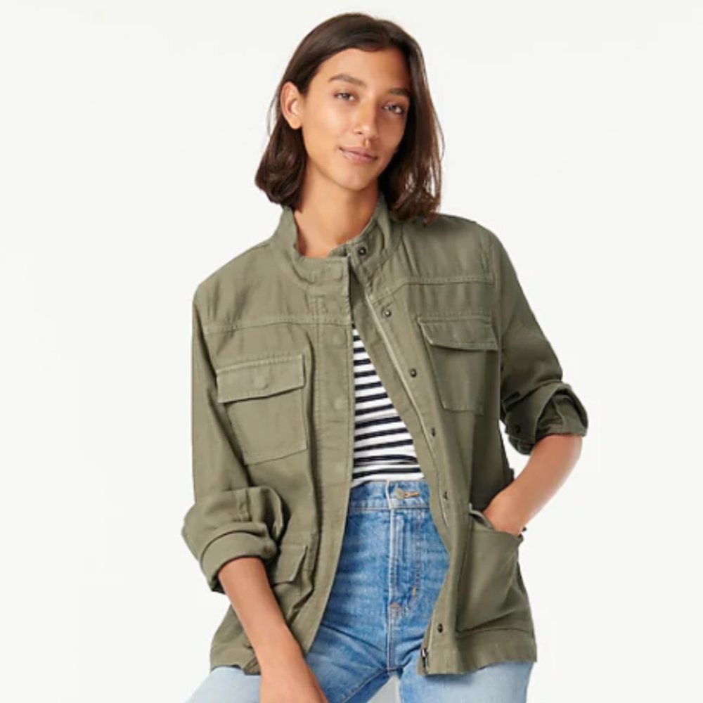 NWOT J. Crew Garment-dyed military jacket - M - price is firm